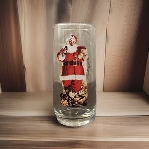 Vintage Coca Cola Haddon Sundblom Santa Claus glass  2 of 3- 93761 Series 2